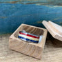 Patriotic Wedding Band for Men - Custom Red, White, and Blue Wood Ring - Engraved __etsy:8256433527