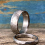 Wedding Bands Set - Titanium His and Hers Rings with Free Engraving